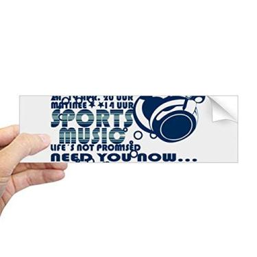 Imagem de DIYthinker Adesivo retangular de para-choque para notebook e janela Energy Sports Music Vitality Sounds