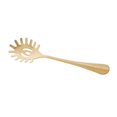 Imagem de LYOR - Pegador para Macarrão de Aço Inox Positano Dourada 27,5cm