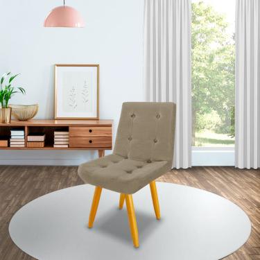 Imagem de Cadeira decorativa lisa sala e escritório