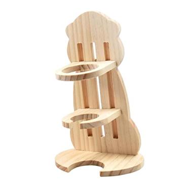Imagem de ＫＬＫＣＭＳ Pet Waterer Hamster Garrafa de Água Suporte Altura Ajustável Bebedor Titular Suporte de Madeira Suporte Fácil de Usar para Bunny Rat Chinchilas, Estilo b