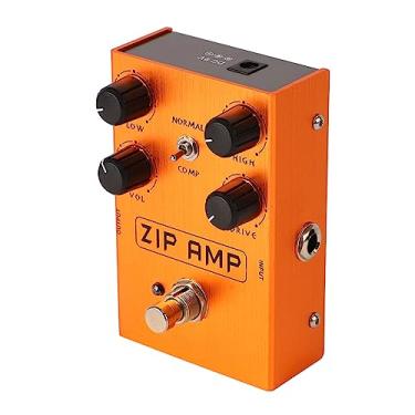 Imagem de Pedal de Guitarra Overdrive, Estrutura Estável de Boa Aparência, Layout de Botão Compacto, Pedal de Acionamento de Efeitos de Guitarra Elétrica para Produção Musical (AN 39 Laranja)