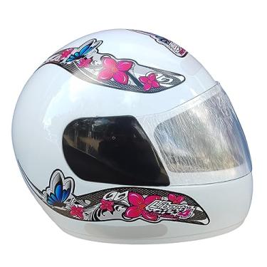 Imagem de Capacete Moto Liberty Four Girls Pro Tork Fechado Feminino Branco com rosa 56