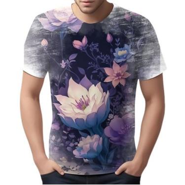 Imagem de Camiseta Camisa Estampa Art Floral Flor Natureza Florida 3 - Enjoy Sho