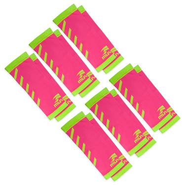 Imagem de Manguito Curto Voleibol Arrow Muvin – Kit com 6 Pares – Manga Curta – Mangote - Vôlei – Corrida – Ciclismo – Proteção – Boa Respirabilidade – Ótimo Ajuste – Conforto – Aumento de Desempenho – Unissex (P/M, Pink)