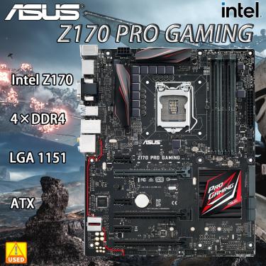 Imagem de Asus-Z170 Pro Gaming Motherboard  LGA 1151  DDR4  7ª  6ª Geração  Core i7  i5  i3 Cpus  64GB  3400