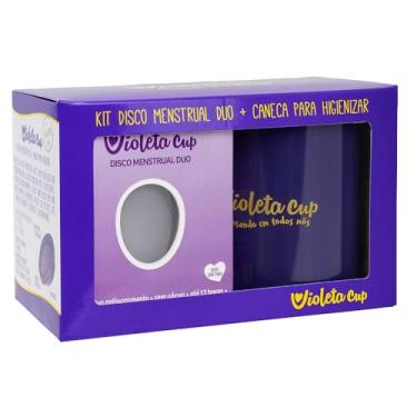 Imagem de Violeta Cup Kit Disco Menstrual + Caneca Higienizadora Cor Transparente
