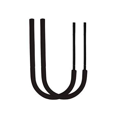 Imagem de FITactic Conjunto de suporte de plástico EVA de parede para SUP, prancha de surf, wakeboard, kitesurf, snowboard, longboards, gerenciamento de armazenamento de shortboard (preto)