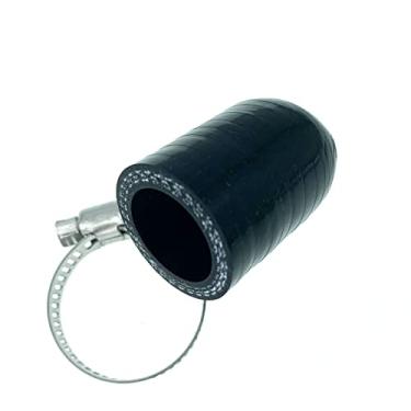 Imagem de Bekelan Tampa de refrigeração de silicone reforçada universal de 3/4" (19 mm) com braçadeira para aquecedor de bypass, porta de água a vácuo, kit de tampa de extremidade protetora