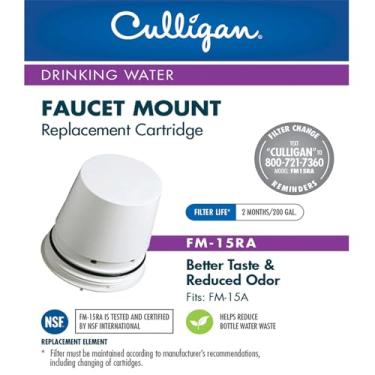 Imagem de Culligan FM-15RA Replacement Filter Cartridge for Faucet Mount Filter FM-15A, White Finish