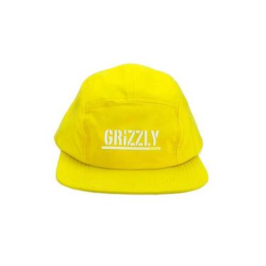 Imagem de Boné Grizzly Aba Reta Stamp Camper Hat Amarelo