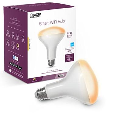 Imagem de Feit Electric BR30/927CA/AG 65W Equivalente WiFi Regulável, sem hub necessário, Alexa Google Assistant BR30 Lâmpada LED inteligente, 5" A x 3,7" D, 2700K branco macio