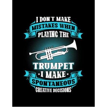 Imagem de Caderno Trumpet Spontaneous Creative Decisions 1860: presente de diário 100 páginas, capa macia de 21 x 28 cm