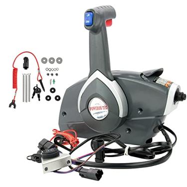 Imagem de Caixa de controle remoto externa do acelerador para BRP Johnson Evinrude 5006180 caixa de controle remoto de barco com montagem lateral