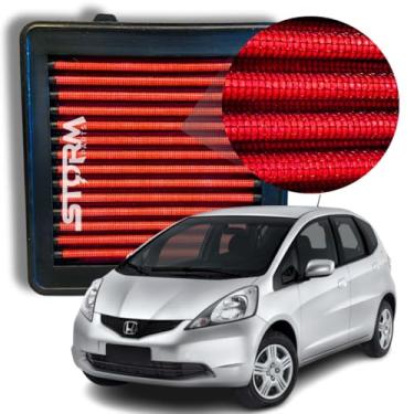 Imagem de Filtro de Ar Esportivo Fit Motor 1.5 16v Flex Ano 2009 A 2013 Lavável Reutilizável Potencia DX EX EXL LX Sport