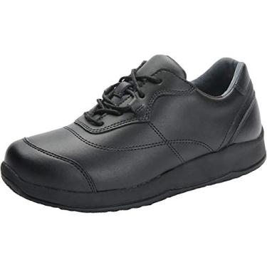 Imagem de Drew Shoe feminino Drew couro antiderrapante, borracha, espuma, Oxfords, Preto, 5.5