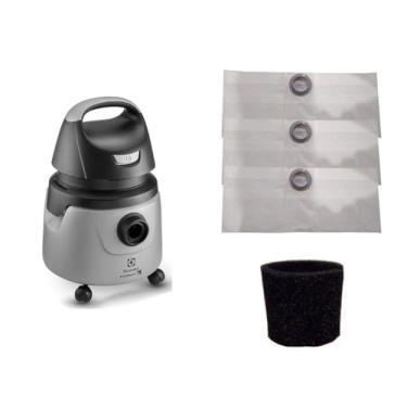 Imagem de Kit 3 Sacos Descartáveis Aspirador Pó Compatível com a Electrolux A10 Smart Mod. A10n1 + Filtro Motor