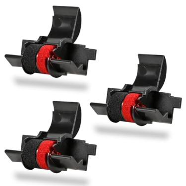 Imagem de WUAGNCK, Substituição de fita de tinta de calculadora compatível para IR-40T Casio HR-100tm HR-170RC Canon P23-dhv, pacote com 3 fitas de calculadora seladas individualmente vermelha/preta, use com