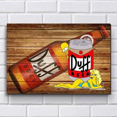 Imagem de Placa Decorativa - Simpsons Duff 30X20Cm Em Mdf