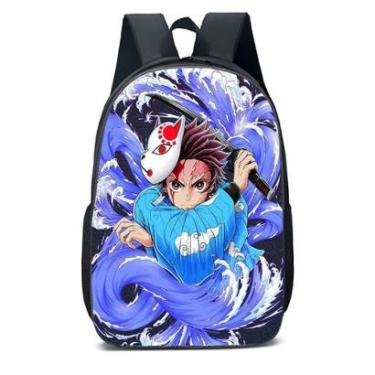 Imagem de MOCHILA ESCOLA INFANTIL JUVENIL ANIME DEMON SLAYER-Unissex