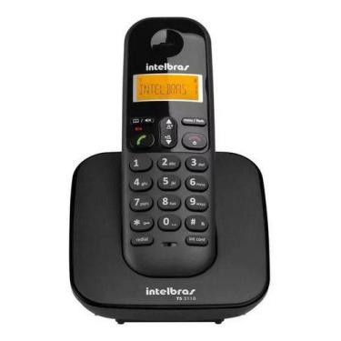 Imagem de Telefone Sem Fio Intelbras Ts3110 Id Display Luminoso Preto