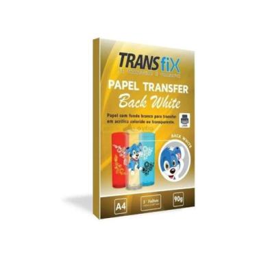 Imagem de Papel Transfer Laser Back White Fundo Branco 90G - 50FLS - TRANSFIX