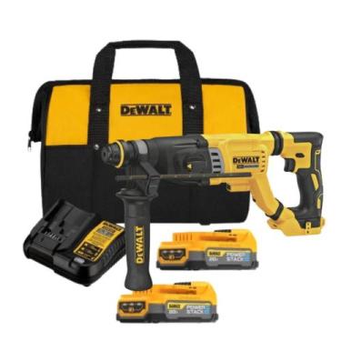 Imagem de Martelete 2 Baterias 20v Powerstack Dewalt Rompedor Dch263 + Bolsa