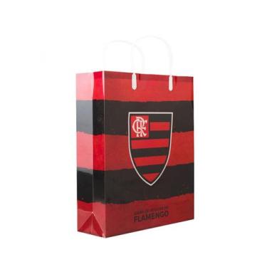 Imagem de Sacola De Presentes Escudo Time 33x9x27cm - Flamengo - Mileno