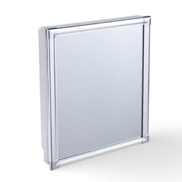 Imagem de Armário C/ Espelho Banheiro Alumínio Cinza Astra AL43