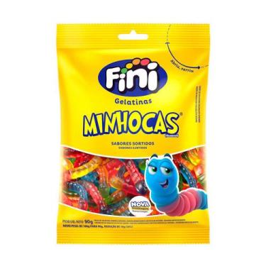 Imagem de Bala de Gelatina Minhocas 90g - Fini