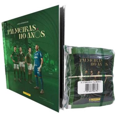 Imagem de Kit Álbum Palmeiras 110 Anos 2024 Capa Dura + 300 Figurinhas - Grandes
