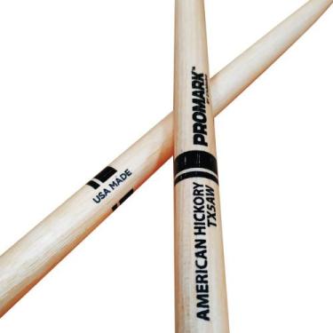 Imagem de Baqueta Pro Mark 5A ponta de Madeira HICKORY TX5AW