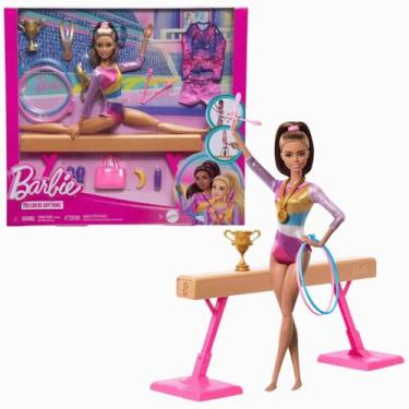 Imagem de Boneca Barbie I Can Be Ginasta Morena C/Acessórios 3+ Mattel, Colorido