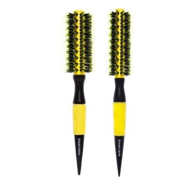 Imagem de Combo 2 Escovas amarelas cerâmica profissional P M - Marco Boni - Gené
