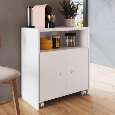 Imagem de Balcao Organizador Multiuso Com Mesa Removivel E Rodizios Funcionale -