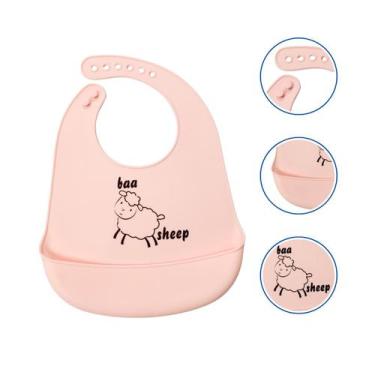 Imagem de Babador de Silicone pega migalhas avental impermeável Interativo Infan
