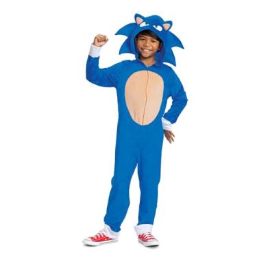 Imagem de Sonic the Hedgehog Costume, Official Sonic Movie 2 Costume and Headpiece, Kids Size Large (10-12)