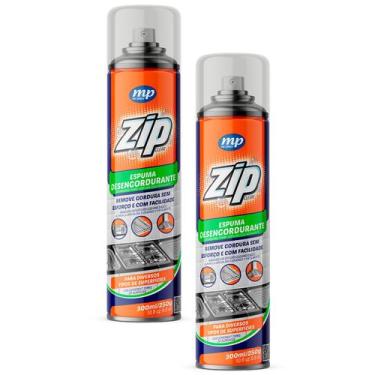 Imagem de Kit 2 Espuma Desengordurante Zip Clean 300Ml - My Place