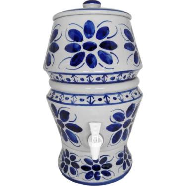 Imagem de Filtro De Porcelana Para Agua, 8 Litros, Pintado À Mão - Monte Siao