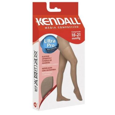 Imagem de Meia Calça Kendall Média Compressão Com Ponteira 18-21Mmhg Preto, GG