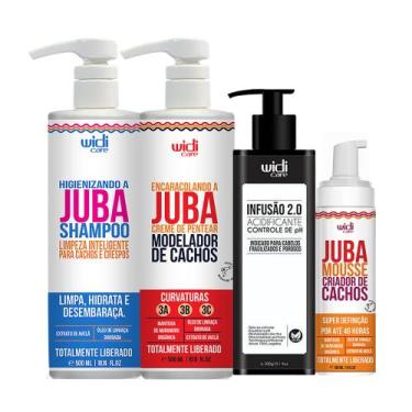 Imagem de Kit Widi Care Encaracolando A Juba Shampoo, Mousse, Máscara e Acidific