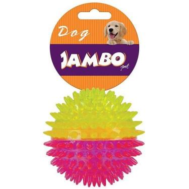 Imagem de Brinquedo Bola Resistente TPR Cães Média - Jambo Pet, Rosa