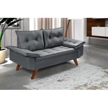 Imagem de Sofa Namoradeira Bariloche 2 Lugares em Suede - Essencial Estofados, C