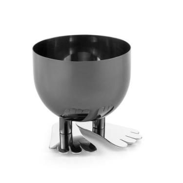 Imagem de Bowl Pequeno Minpin Grafite com pés Prata - St James