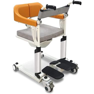 Imagem de Roda de transferência de paciente, elevador elétrico de transferência de paciente, roda de enfermagem multifuncional para idosos, banheiro de cabeceira com comadre, dispositivo de enfermagem