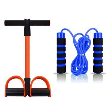 Imagem de Elástico de Tensão para Exercícios Tube Fit + Corda de Pular malhar tr