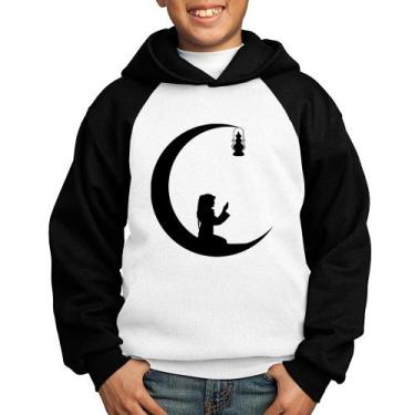 Imagem de Moletom Infantil Ramadan - Foca na Moda, Branco, Preto, 8