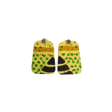 Imagem de Brinco Geométrico Afrodream - Afro Dream Modas, Amarelo, 6cm