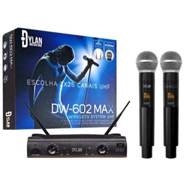 Imagem de Microfone Dylan DW-602 MAX - Sem Fio UHF Duplo - ORIGINAL
