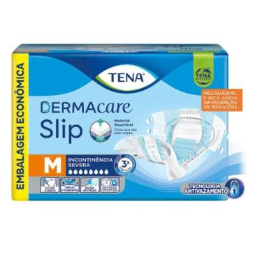 Imagem de Fralda Descartável - Tena Slip DermaCare - M c/ 16 Und