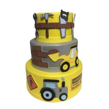 Imagem de Bolo fake máquinas de construção - Catavento